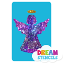 Picture of Angel Glitter Tattoo Stencil - HP-17 (5pc pack)