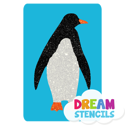 Picture of Penguin Glitter Tattoo Stencil - HP-14 (5pc pack)