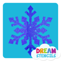 Picture of Frozen Snowflake Glitter Tattoo Stencil - HP-33 (5pc pack)