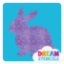 Picture of Bunny Glitter Tattoo Stencil - HP-86 (5pc pack)