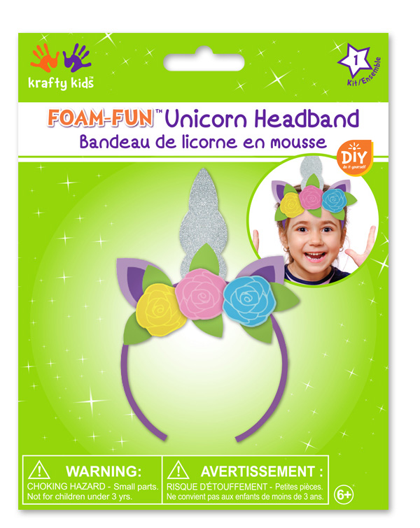 Picture of Krafty Kids Kit: DIY Foam Unicorn Headband Kit - Silver (CK179-A)