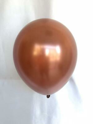 Picture of 7" Qualatex Chrome Copper round balloons - (100/bg)