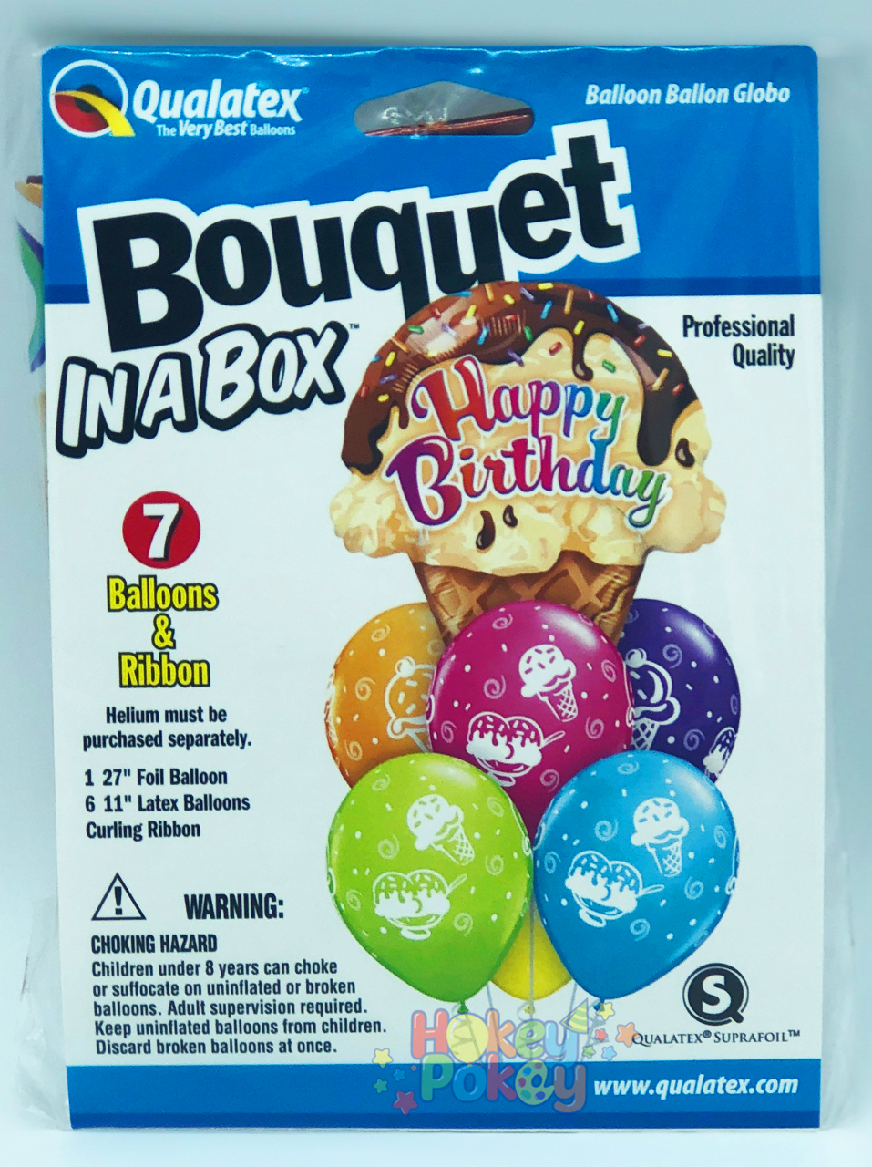 Picture of Bouquet in a Box - Happy Birthday Ice Cream Cone (7pc)