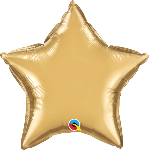 Picture of 20" Chrome Gold Star (1pc)