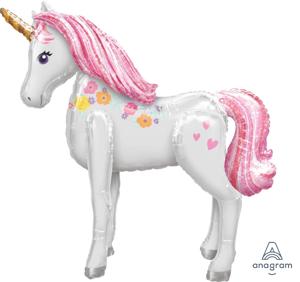 Picture of Magical Unicorn  Air Walker Balloon (42"X 46'')