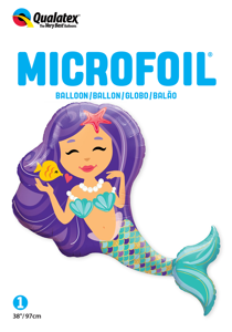 Picture of 38" Enchanting Mermaid Foil Balloon (1pc)
