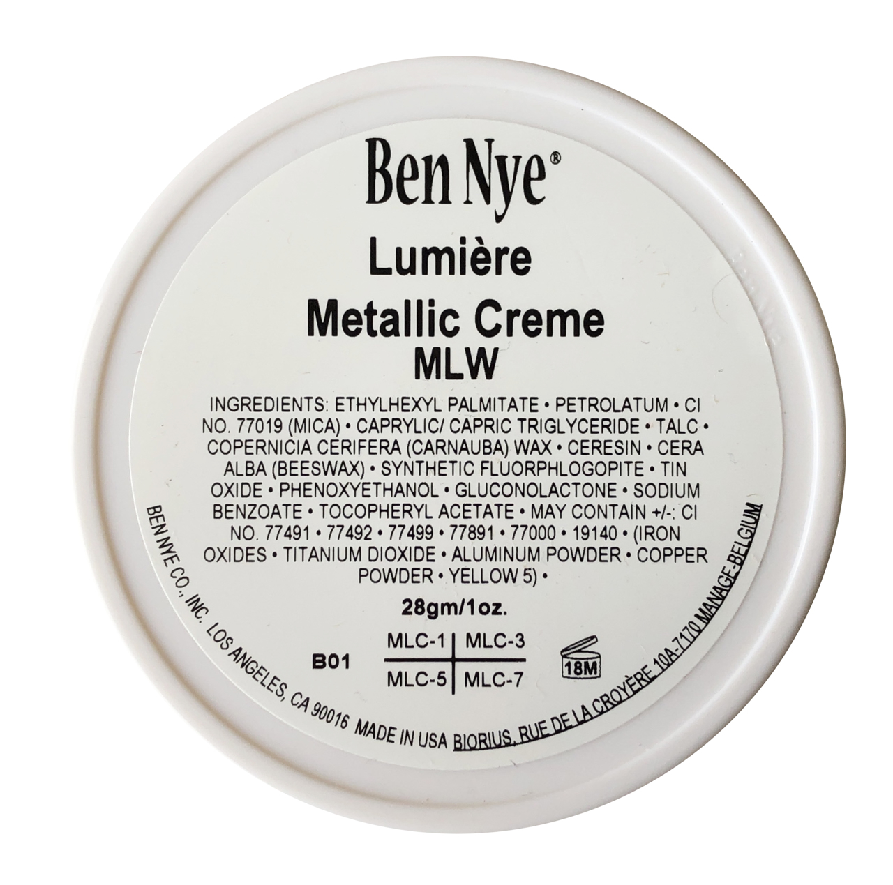 Picture of Ben Nye Lumière Metallic Creme Wheel