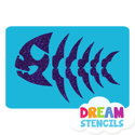 Picture of Fish Bones Glitter Tattoo Stencil - HP-142 (5pc pack)