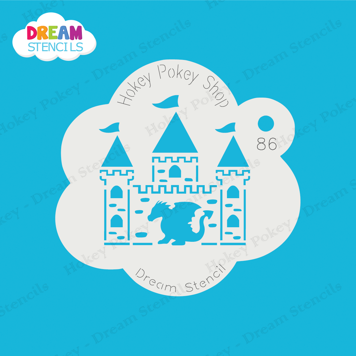 Picture of Dragon Castle - Dream Stencil - 86