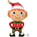 Picture of Happy Christmas Elf Foil Balloon - 35" (1pc)