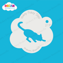 Picture of Stretching Cat  - Dream Stencil - 217