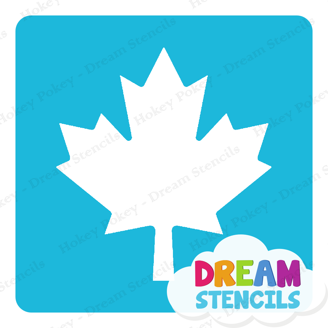 Picture of Canada Maple Leaf Glitter Tattoo Stencil - HP-221 (5pc pack)