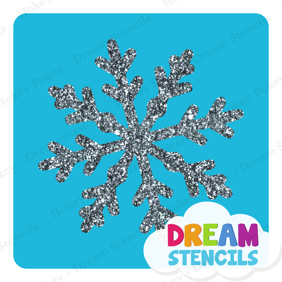 Picture of Snowflake Glitter Tattoo Stencil - HP-277 (5pc pack)