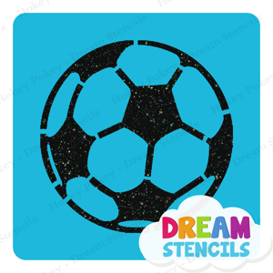 Picture of Soccer Ball Glitter Tattoo Stencil - HP-279 (5pc pack)