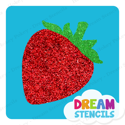 Picture of Strawberry Glitter Tattoo Stencil - HP-282 (5pc pack)