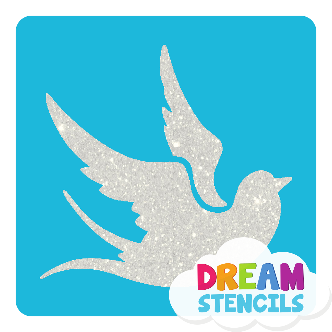 Picture of Swallow Glitter Tattoo Stencil - HP-285 (5pc pack)