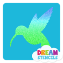 Picture of Hummingbird Glitter Tattoo Stencil - HP-289 (5pc pack)