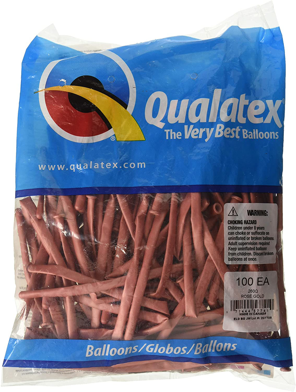 Picture of 260Q Qualatex - Rose Gold (100/bag)