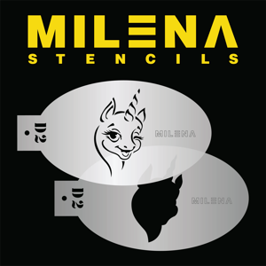 Picture of Milena Stencils - Winking Unicorn - Stencil Set D2