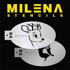 Picture of Milena Stencils - Reindeer - Stencil Set D8
