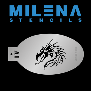 Picture of Milena Stencils - Tribal Dragon Head - Stencil A1