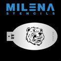 Picture of Milena Stencils - Grizzly Bear - Stencil A8