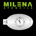 Picture of Milena Stencils - Small Clock - Stencil C1