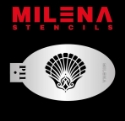 Picture of Milena Stencils - Mermaid Shell - Stencil P11