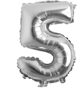 Picture of 16" Foil Balloon - Silver Number - 5 (1pc)
