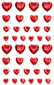 Picture of Peel-n-Stick Gem Embellishments - Red Hearts (SS900C)