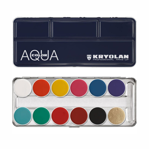 Picture of Kryolan Aquacolor Face Painting Palette - 12 colors (1104 - FP)