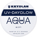 Picture of Kryolan Aquacolor - Cosmetic Grade UV-Dayglow Face Paint - White (8 ml)