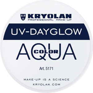 Picture of Kryolan Aquacolor - Cosmetic Grade UV-Dayglow Face Paint - White (8 ml)