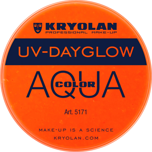 Picture of Kryolan Aquacolor - Cosmetic Grade UV-Dayglow Face Paint - Orange (8 ml)