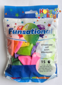 Picture of 12" Funsational Latex balloons - Standard Assortiment  (15/Bag)