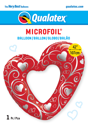 Picture of 42" Hearts & Filigree Red -  Foil Balloon(1pc)