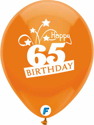 Picture of 12 Inch Funsational Balloons - Happy 65th Birthday (8/Bag Assorted )