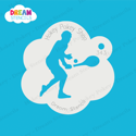 Picture of Tennis Player - Dream Stencil - 343