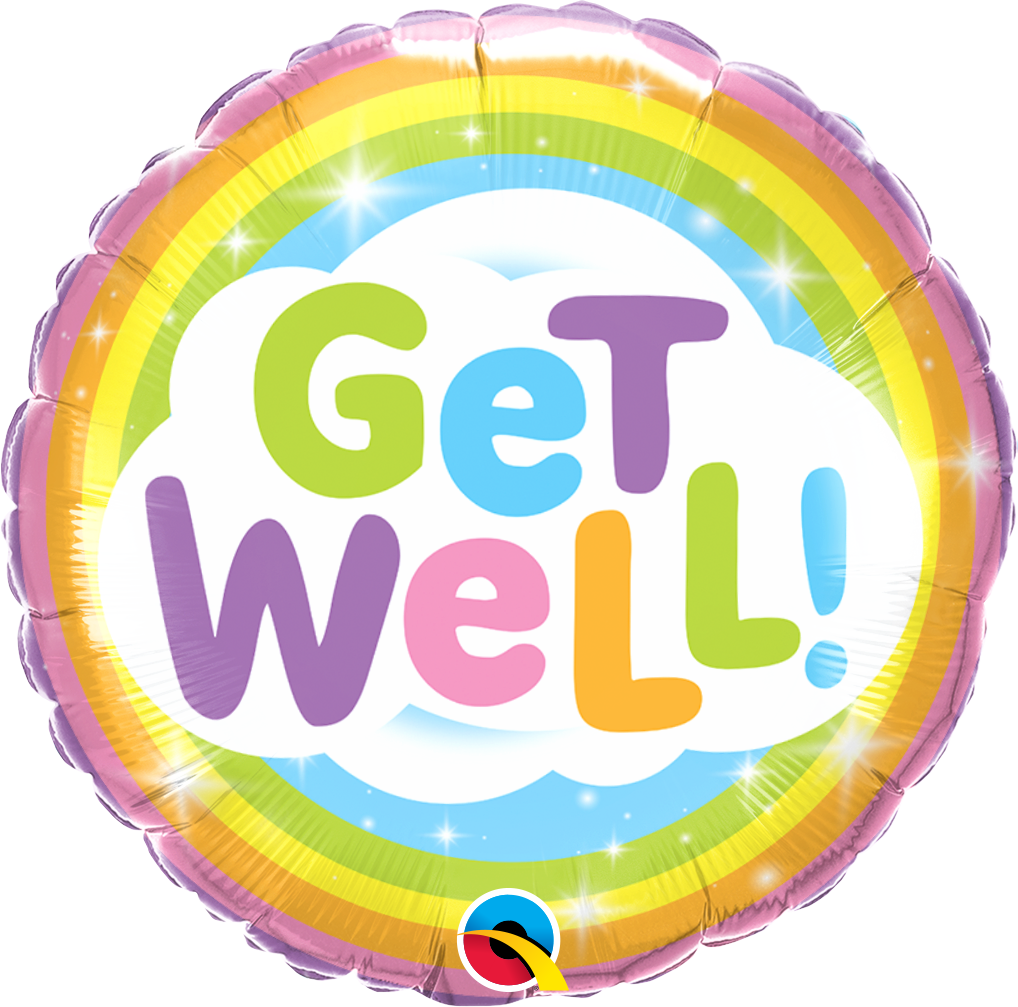 Picture of 18'' Get Well Rainbow - Foil Ballon (1pc)
