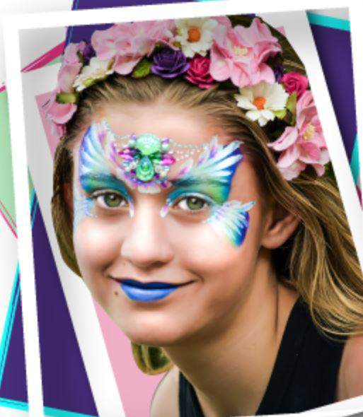 Picture of Leanne's Face Painting Petal Cake | Leanne's Pretty Mermaid - 25g