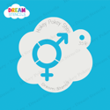 Picture of Bigender Symbol - Dream Stencil - 359