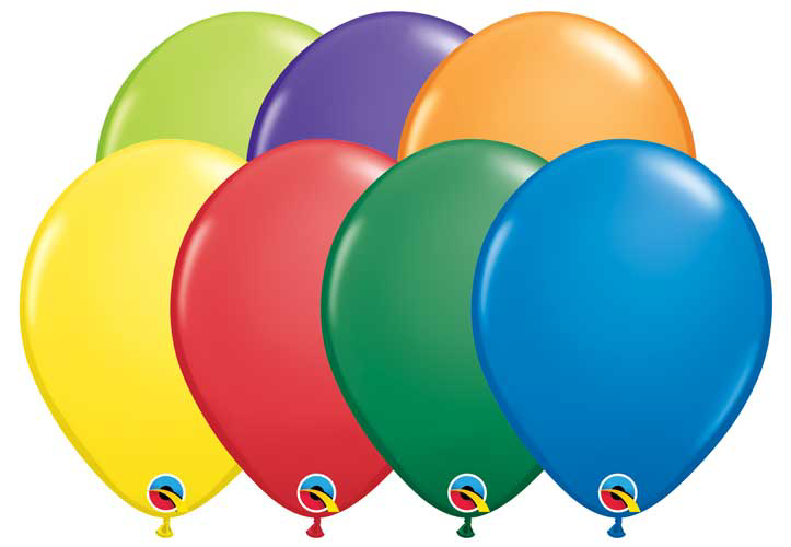 Picture of Qualatex 11" Round - Carnival Assortment (100/bag)