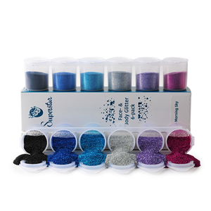 Picture of Superstar Morning Sky Fine Glitter Mix 6-pack 90 ml