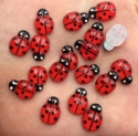 Picture of Lady Bug Gems 9mmx13mm (12 pc) (LBG-12) 