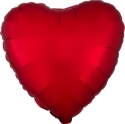 Picture of 17" Anagram Red Heart Foil Balloon - Satin luxe Sangria (1pc) 