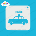 Picture of Police Car - Dream Stencil - 376