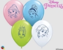 Picture of 5" Assorted Disney Princess Faces - Qualatex Balloon (100/bag)