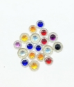 Picture of Double Round Gems Mix - Assorted colors and sizes - 10-12 mm  (18 pc.) (AG-DRM)