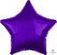 Picture of 18" Anagram Star Foil Balloon - Metallic Purple (1pc)
